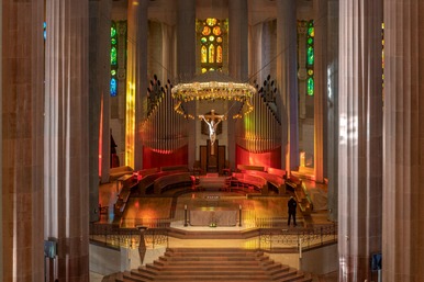 Visita a la Basílica amb motiu de la VIII Setmana de la Bíblia