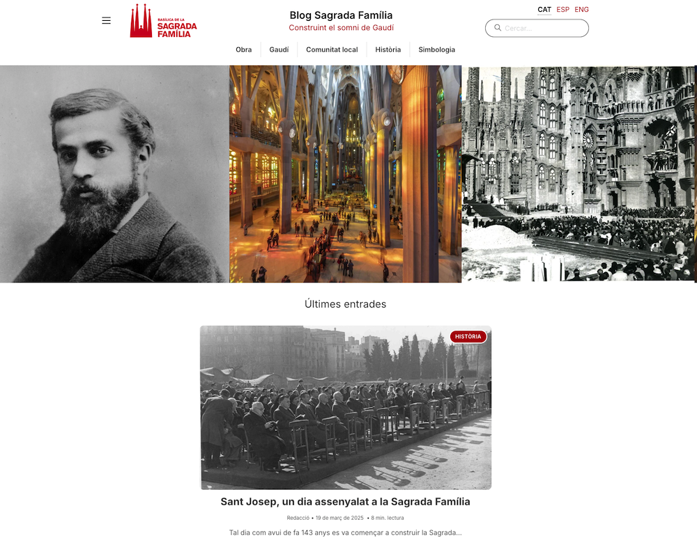 La Sagrada Família rellança el seu blog