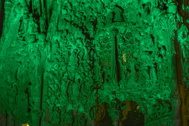 La Sagrada Família s’il·lumina de verd pel Dia Internacional de la Síndrome de Phelan-McDermid