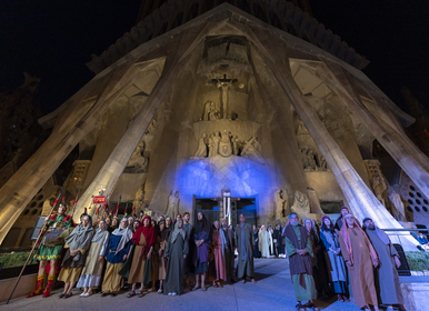 La Sagrada Família acull la representació de «Passió de Passions»
