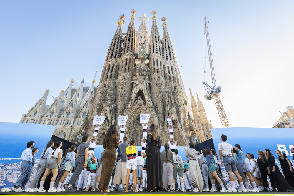 La Sagrada Família ha estat l'escenari de l'acte inaugural del Grand Départ del Tour de França 2026